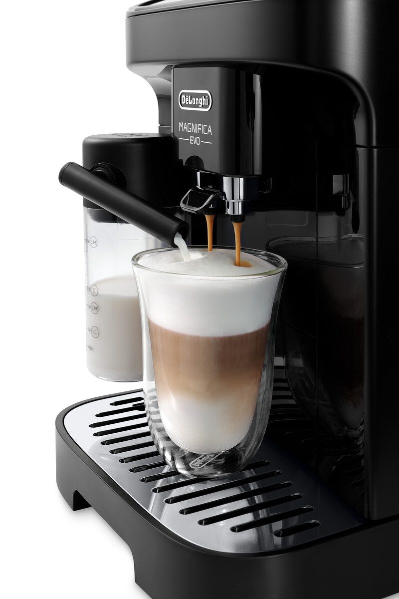 DE-LONGHI Magnifica Evo ECAM290.51.B automata kávéfőző tejtartállyal, fekete – 4. kép