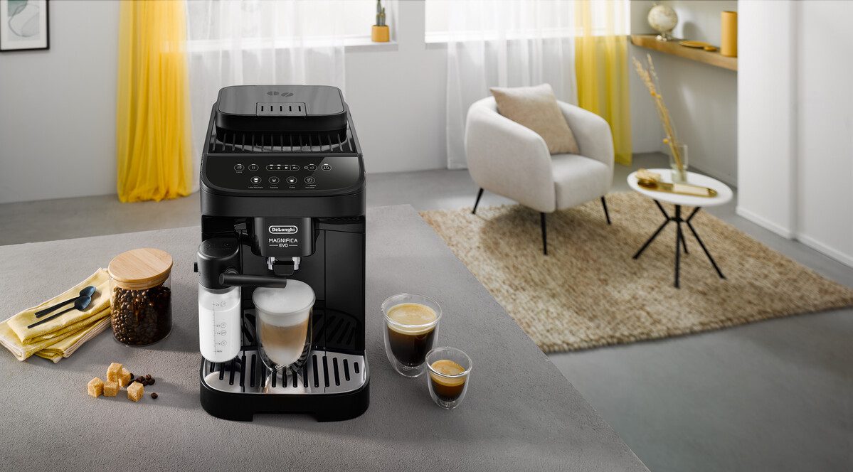 DE-LONGHI Magnifica Evo ECAM290.51.B automata kávéfőző tejtartállyal, fekete – 9. kép