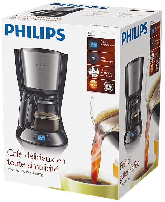 PHILIPS HD7459/20 időzítős filteres kávéfőző üvegkancsóval – 2. kép