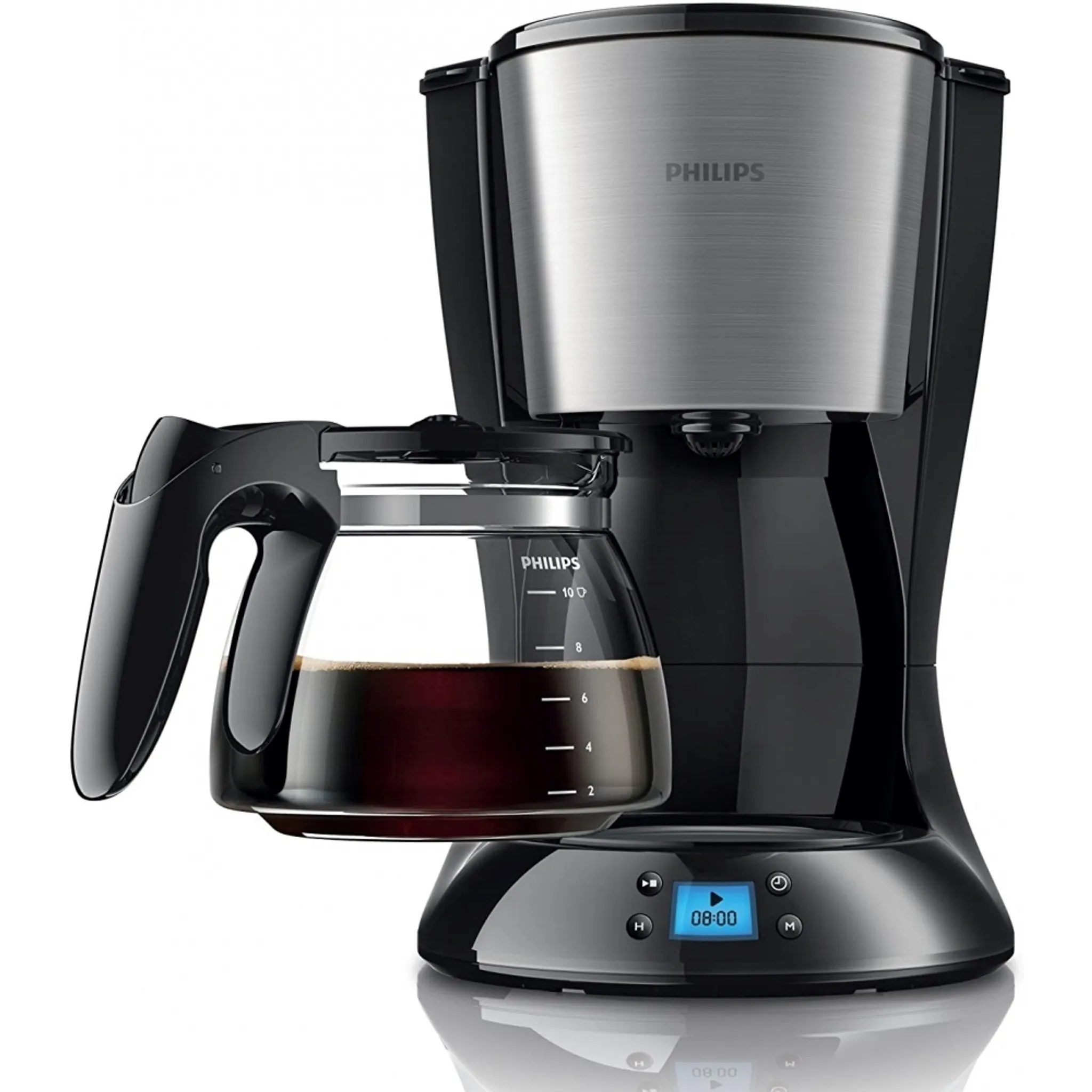 PHILIPS HD7459/20 időzítős filteres kávéfőző üvegkancsóval – 3. kép