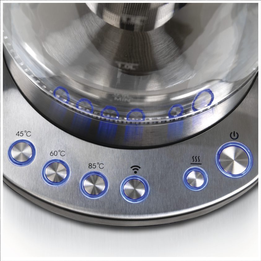 KOENIC KTM 221723 M teafőző, 2200 W, 1,7 literes üvegkannával – 7. kép
