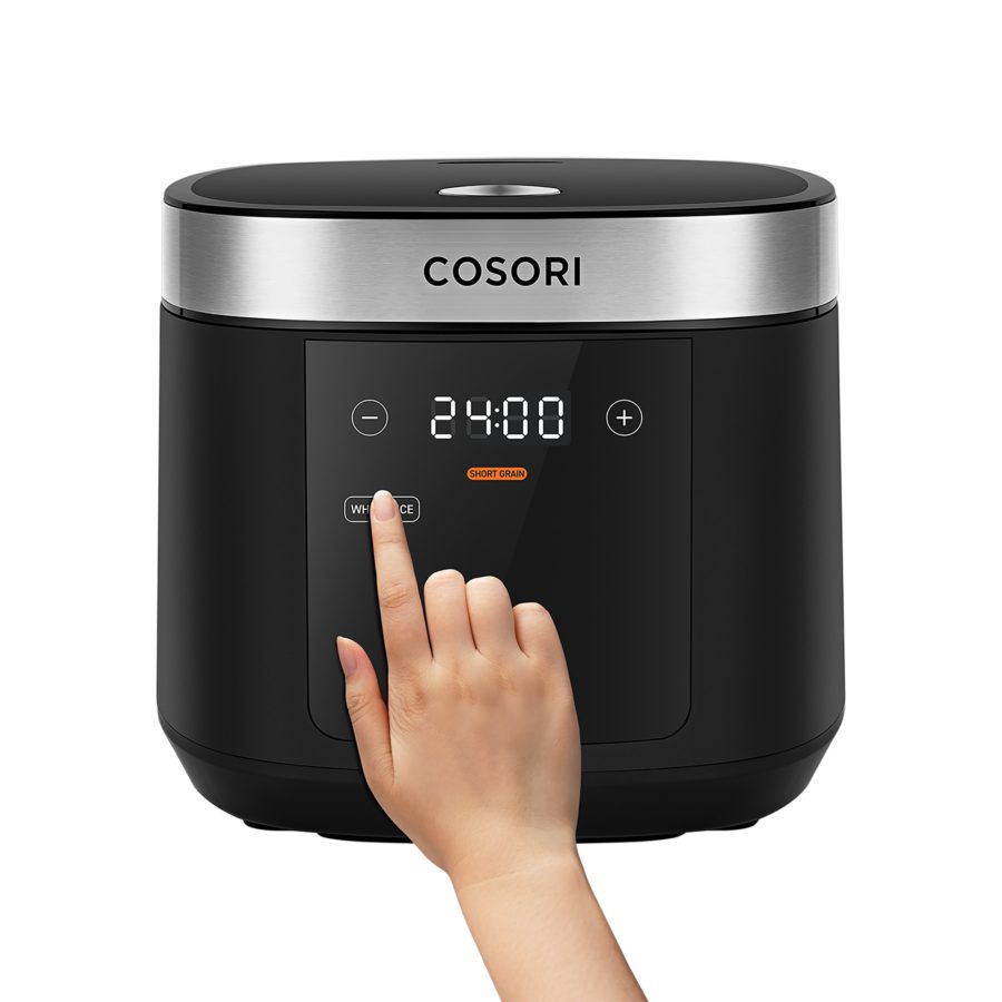 COSORI CRC-R501-KEU többfunkciós rizsfőző 18 programmal, 970 W, 5 literes, fekete – 4. kép