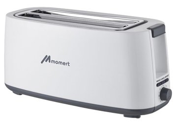 MOMERT 2066 négyszeletes kenyérpirító 2 hosszú nyílással, 1400 W, fehér