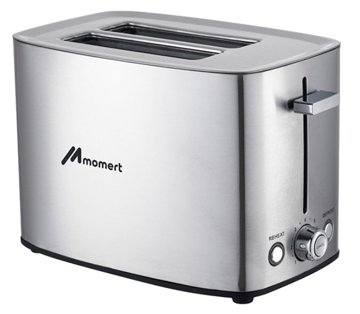 MOMERT 2067 kétszeletes inox kenyérpirító, 850 W