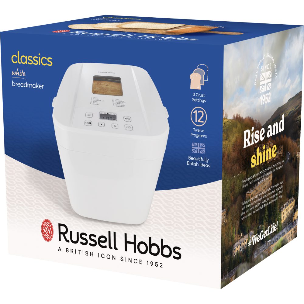 RUSSELL HOBBS 27260-56/RH Classics fehér kenyérsütő 12 programmal – 9. kép