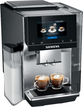 SIEMENS TQ707R03 automata presszókávéfőző integrált tejhabosítóval, fekete