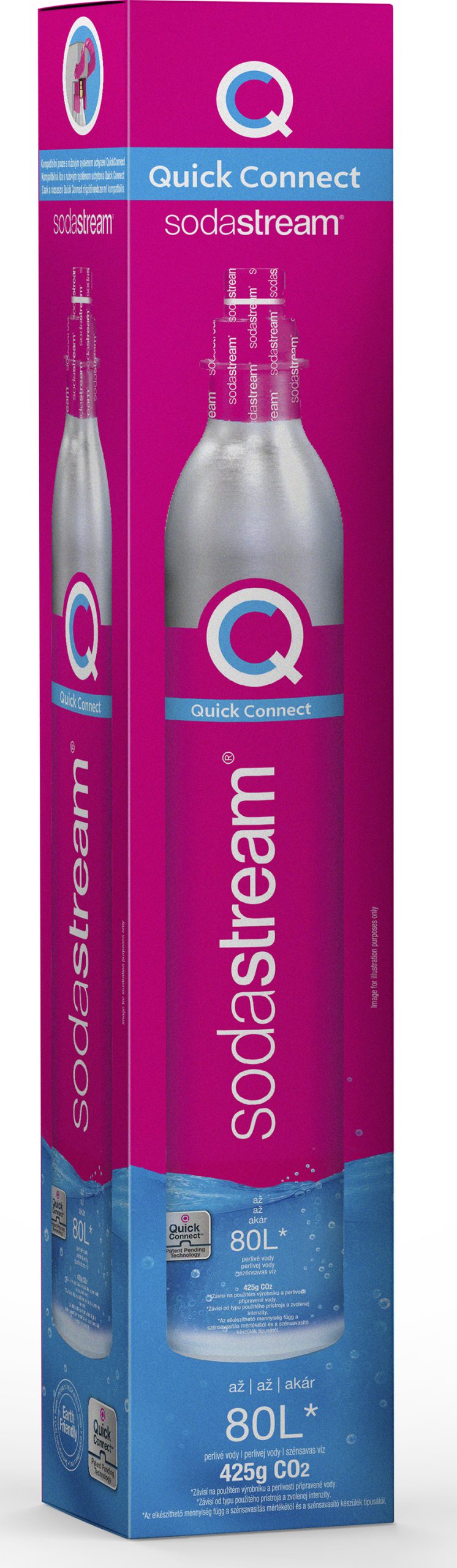 SODA STREAM 42004920 CY CQC tartalék Quick Connect CO₂-gázpatron – 4. kép