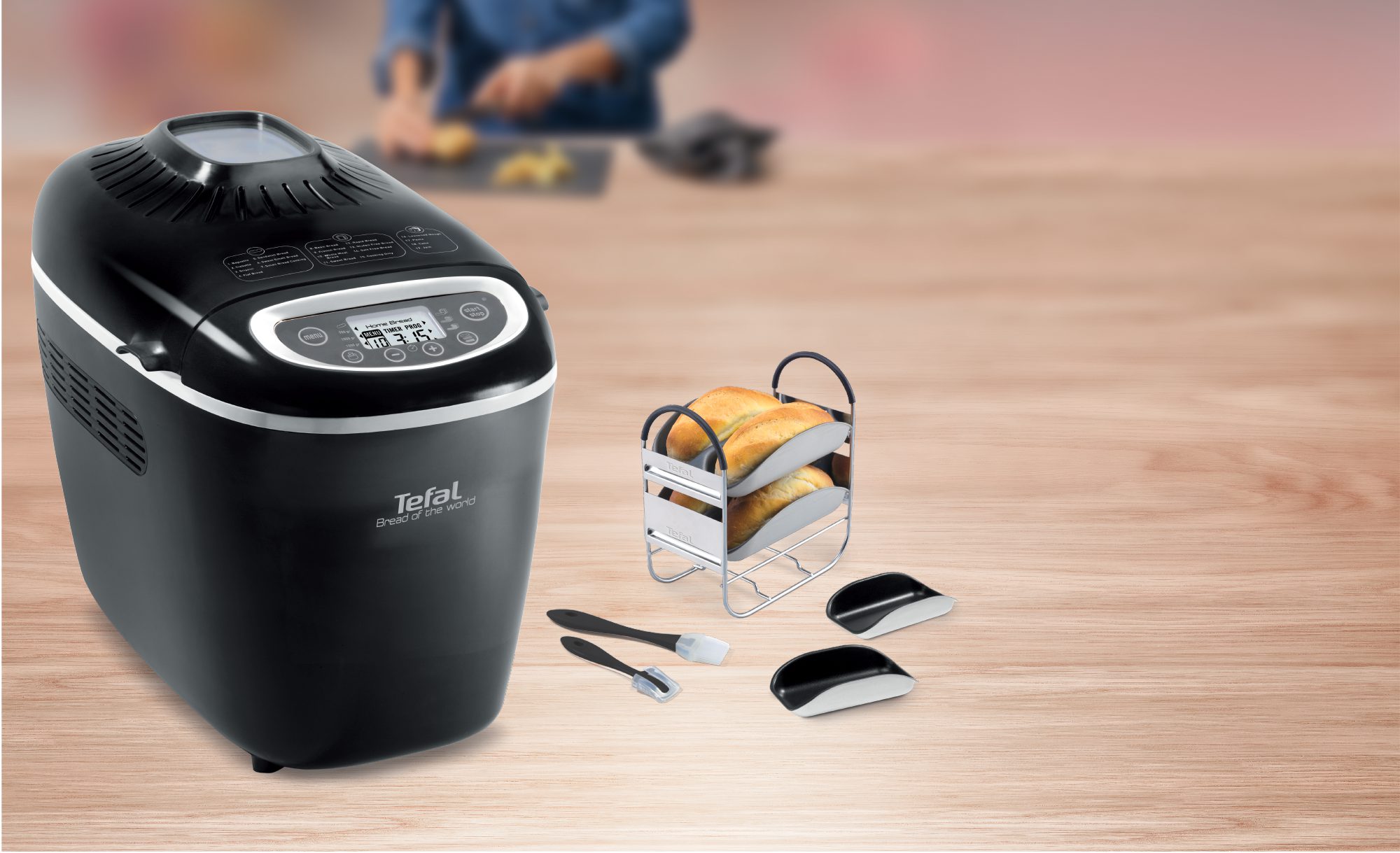 TEFAL PF611838 Bread of the World fekete kenyérsütő 19 programmal – 4. kép