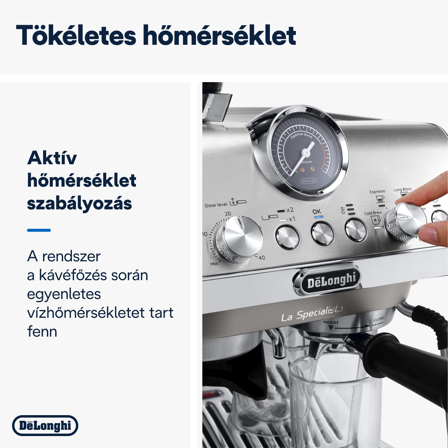 DE-LONGHI La Specialista Arte Evo EC9255.M karos kávégép beépített őrlővel – 6. kép