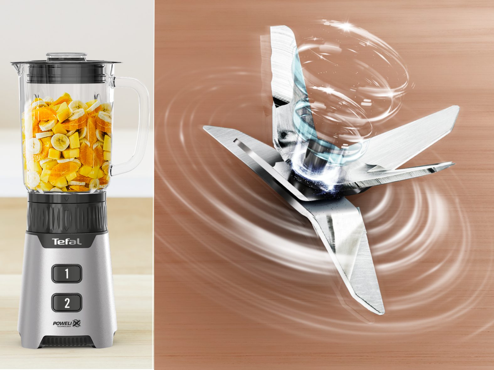 TEFAL BL16GE30 turmixgép 0,7 literes kehellyel és utazópalackkal – 5. kép