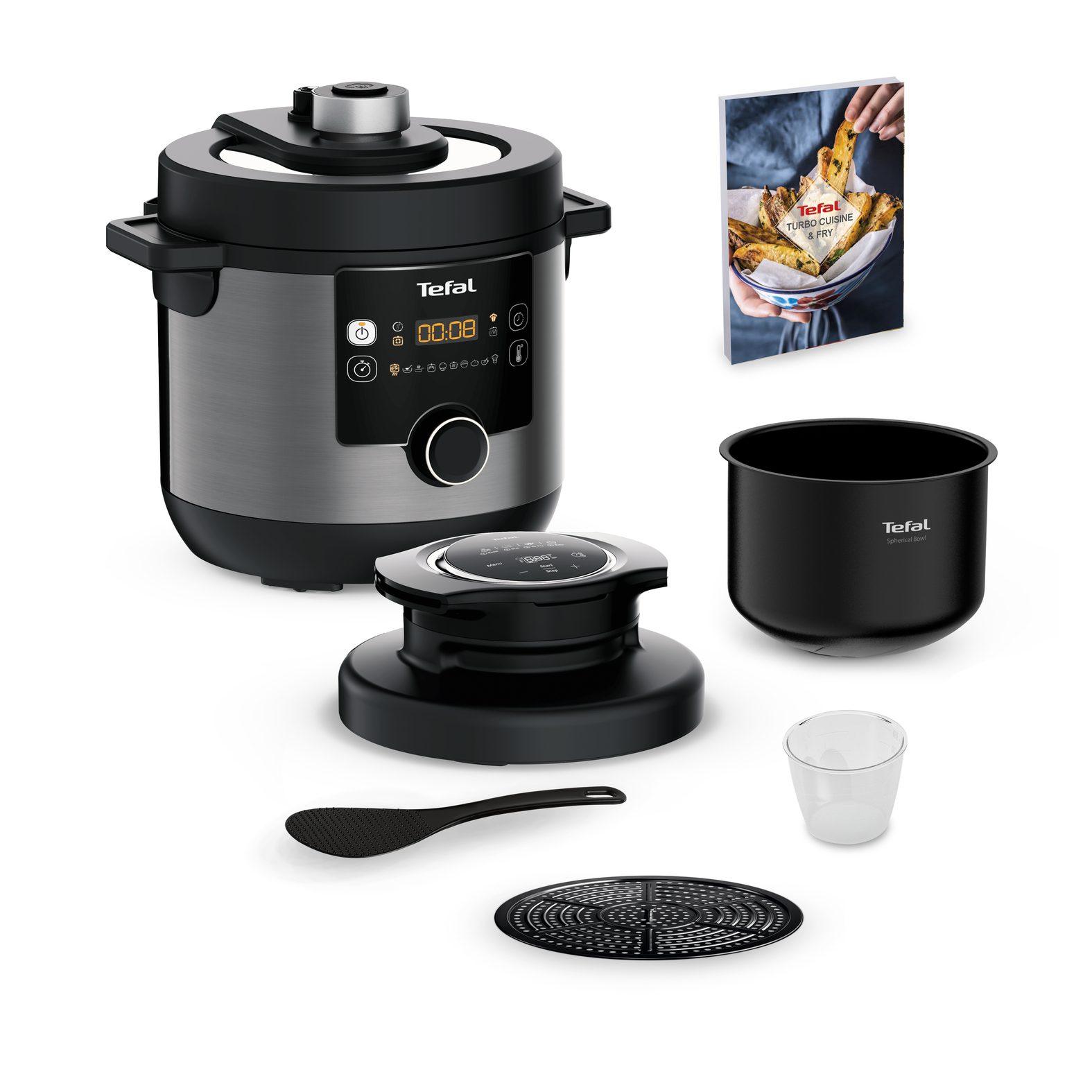 TEFAL CY778830 Turbo Cuisine & Fry multifunkciós elektromos gyorsfőző kukta – 3. kép