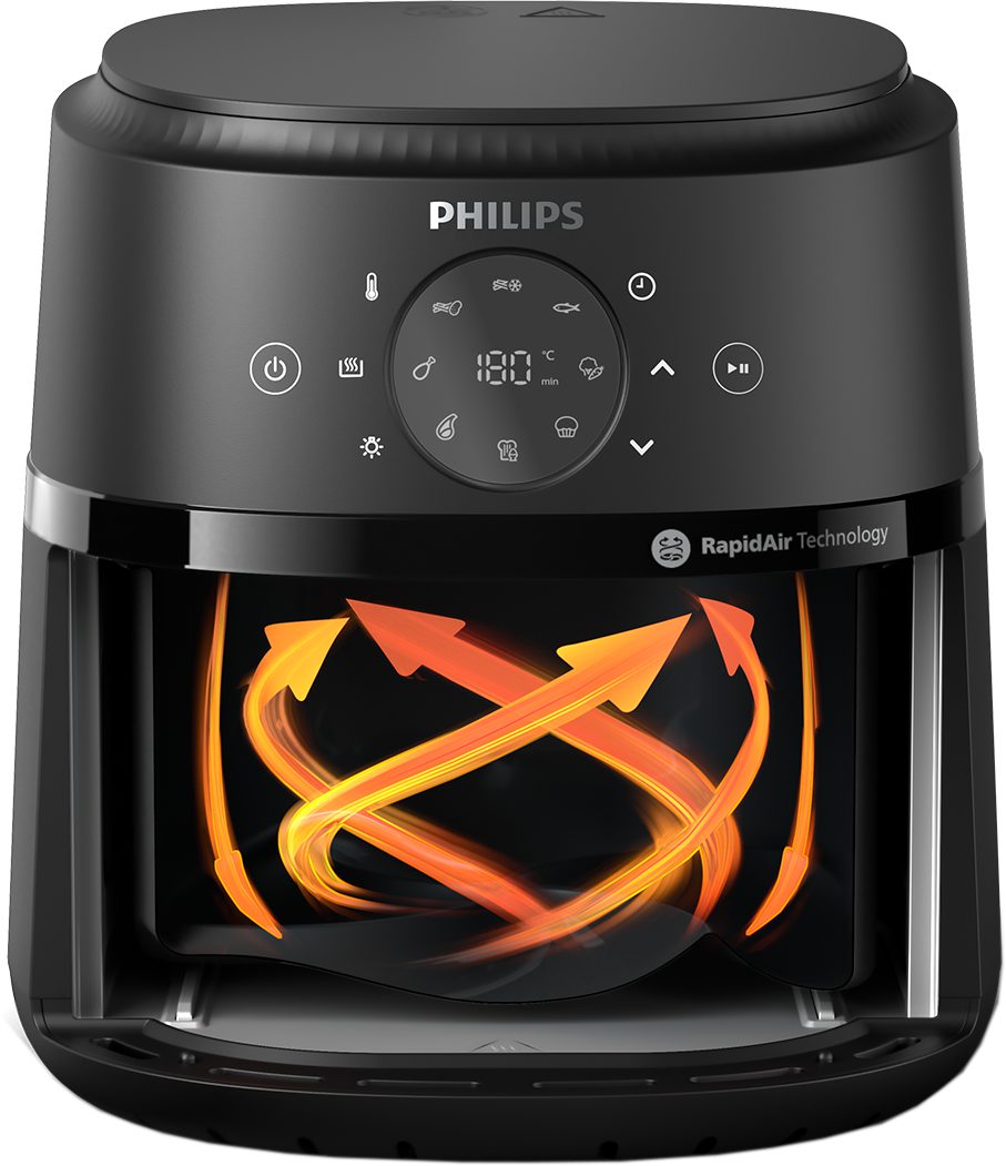PHILIPS 2000 Series NA211/00 3,2 literes, betekintő ablakos forrólevegős sütő – 3. kép