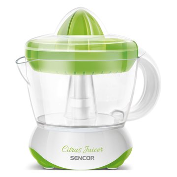 SENCOR SCJ 1051GR zöld citrusfacsaró két facsarókúppal, 0,7 l