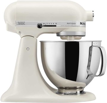 KITCHENAID 5KSM125EPL Artisan robotgép 4,8 literes rozsdamentes tállal, porcelánfehér