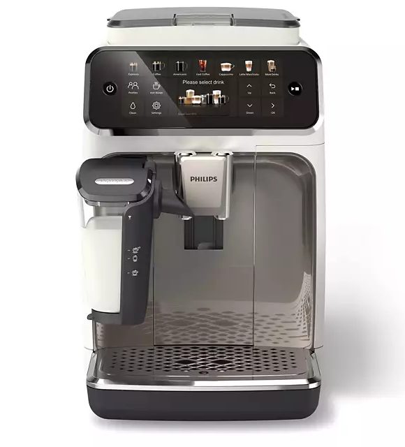 PHILIPS EP4443/70 4400 LatteGo automata kávégép 12 recepttel, fehér-ezüst kivitelben – 4. kép