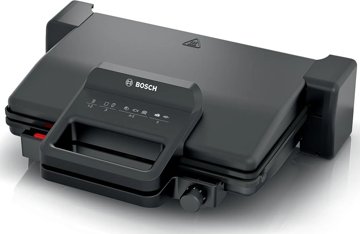 BOSCH TCG3323 3 az 1-ben kontaktgrill kerámiabevonatos lapokkal, 2000 W, fekete