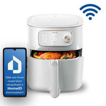 PHILIPS 7000 Series HD9876/20 csatlakoztatható, 8,3 literes forrólevegős sütő