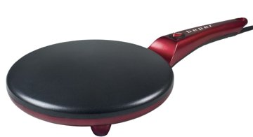 BEPER BT.710V piros elektromos palacsintasütő, 20 cm, 800 W