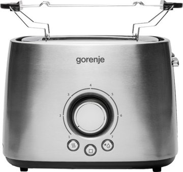 GORENJE T 1000 E inox kenyérpirító 2 nyílással és 7 pirítási fokozattal