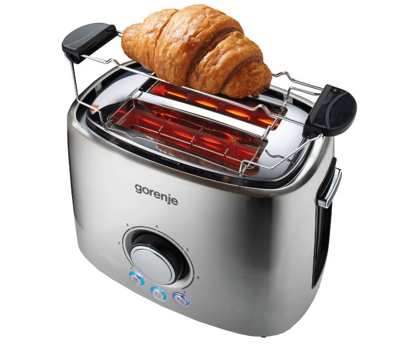 GORENJE T 1000 E inox kenyérpirító 2 nyílással és 7 pirítási fokozattal – 4. kép