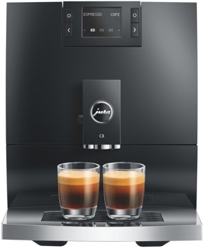 JURA C8 Piano Black (EA) automata kávéfőző Easy Control Panel kezelőfelülettel