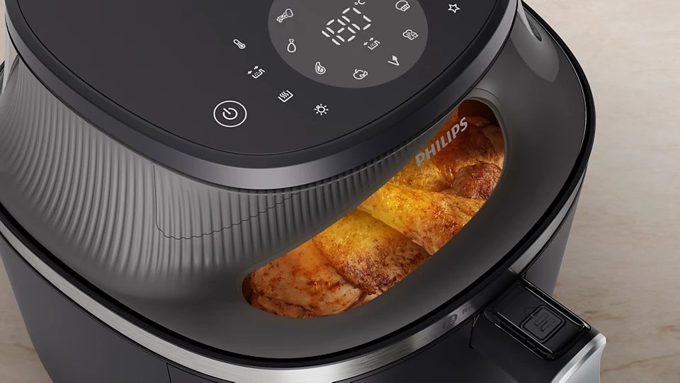 PHILIPS 3000 Series NA331/00 Airfryer 6,2 literes forrólevegős sütő betekintőablakkal – 4. kép