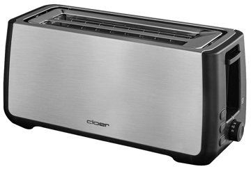 CLOER 3579 inox kenyérpirító 4 szelethez, zsemlemelegítő feltéttel