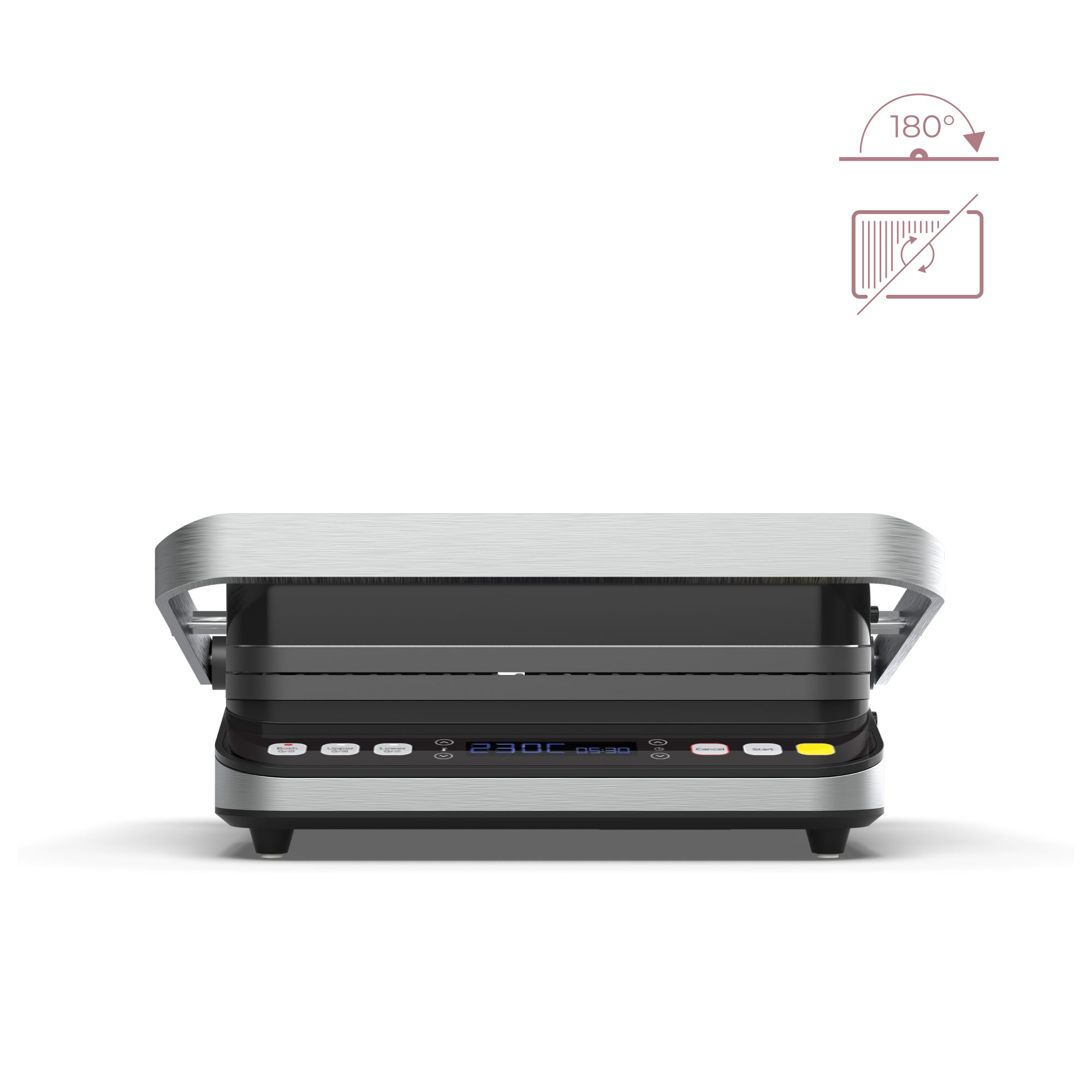 AENO AEG0001 elektromos grill 3 az 1-ben, 2000 W – 2. kép
