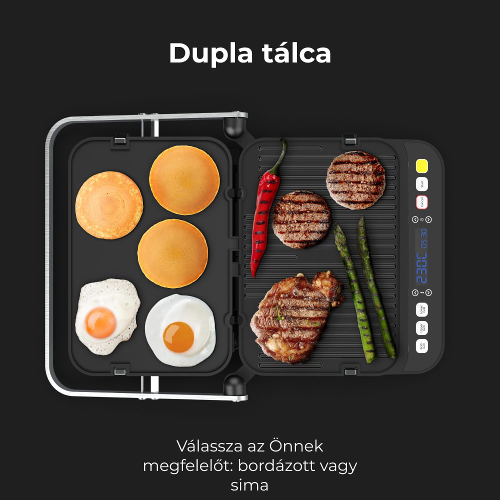 AENO AEG0001 elektromos grill 3 az 1-ben, 2000 W – 10. kép