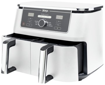 NINJA AF400EUWH Foodi MAX Dual Zone 9,5 l-es fehér forrólevegős sütő