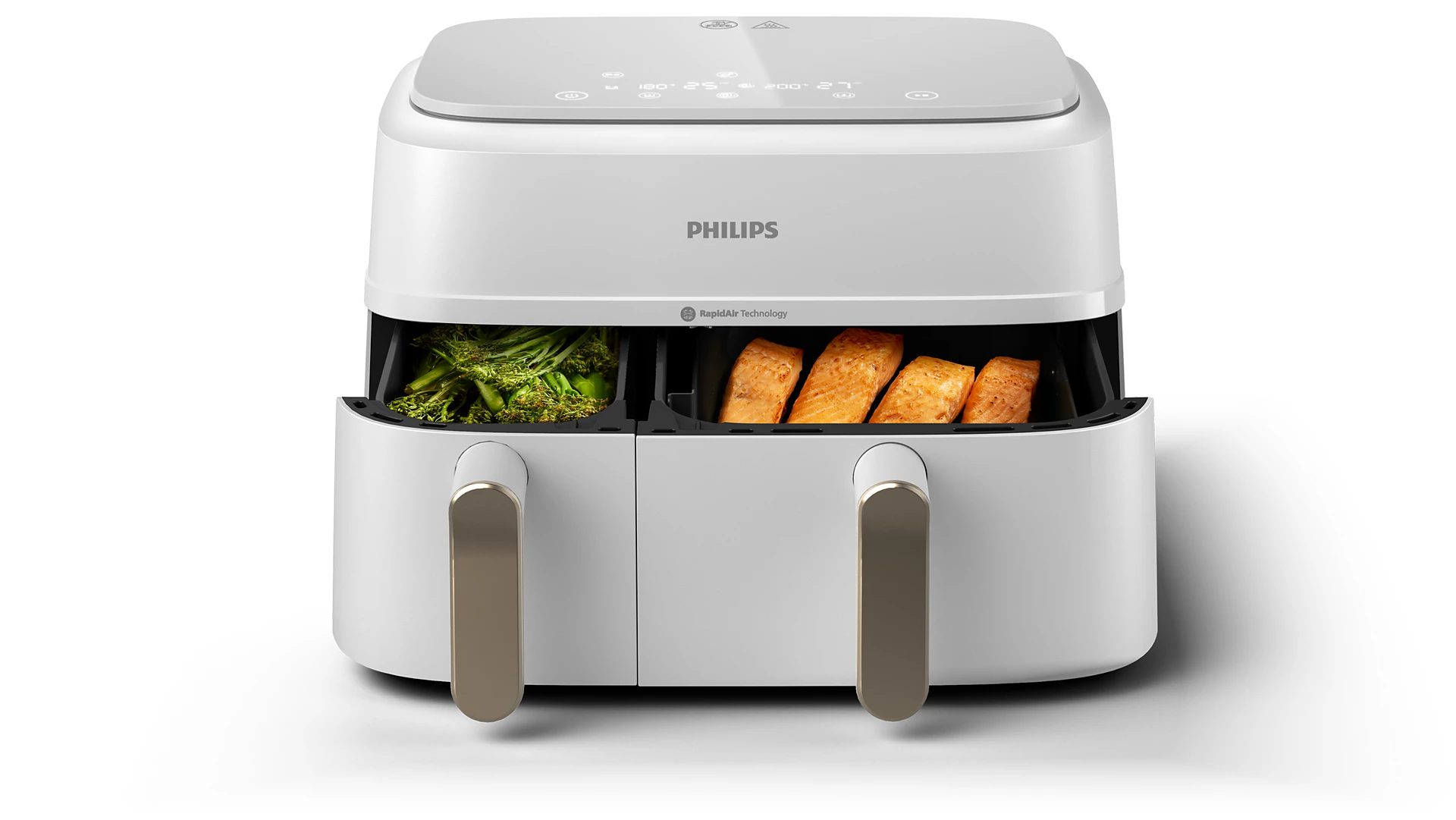 PHILIPS NA353/14 3000 Series 9 literes dupla kosaras forrólevegős sütő tartozékokkal – 4. kép