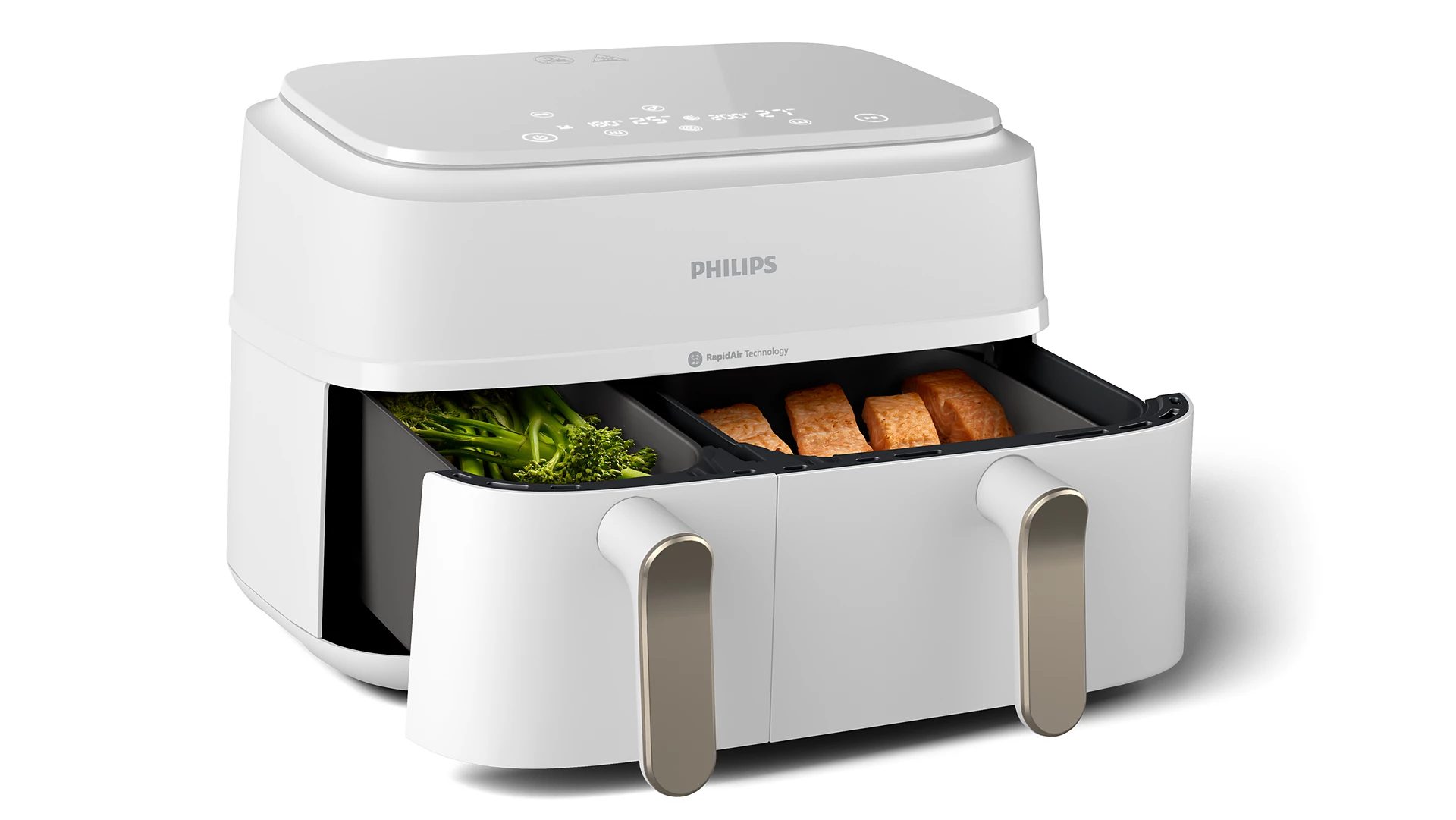 PHILIPS NA353/14 3000 Series 9 literes dupla kosaras forrólevegős sütő tartozékokkal – 5. kép