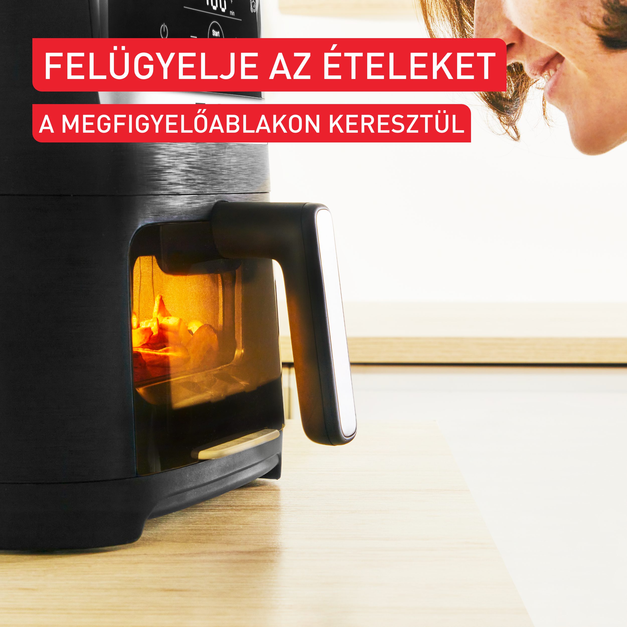 TEFAL EY5568E0 Easy Fry Silence XL forrólevegős sütő 4,2 literes kosárral – 5. kép