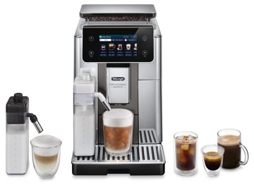 DE-LONGHI PrimaDonna Aromatic ECAM630.75.TSM automata kávéfőző tejtartállyal, titánium