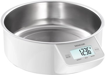 SENCOR SKS 4030 Wh digitális konyhai mérleg rozsdamentes tállal