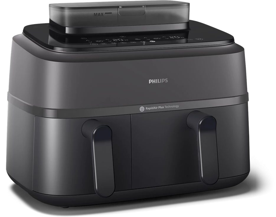 PHILIPS 5000 Series NA550/00 SteamFry+ 9 literes, dupla kosaras Airfryer gőzfunkcióval – 2. kép