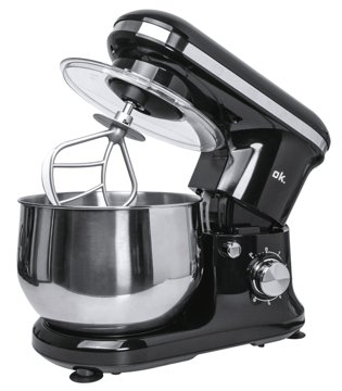 OK. OKM 148625 fekete konyhai robotgép 4,8 literes tállal