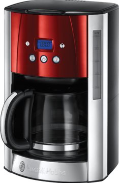 RUSSELL HOBBS 23240-56 Luna filteres kávéfőző, piros-inox
