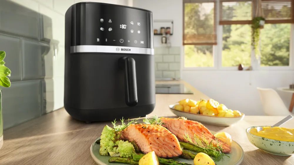 BOSCH MAFS2462B S4 forrólevegős sütő 6,1 literes kosárral és 9 programmal – 2. kép