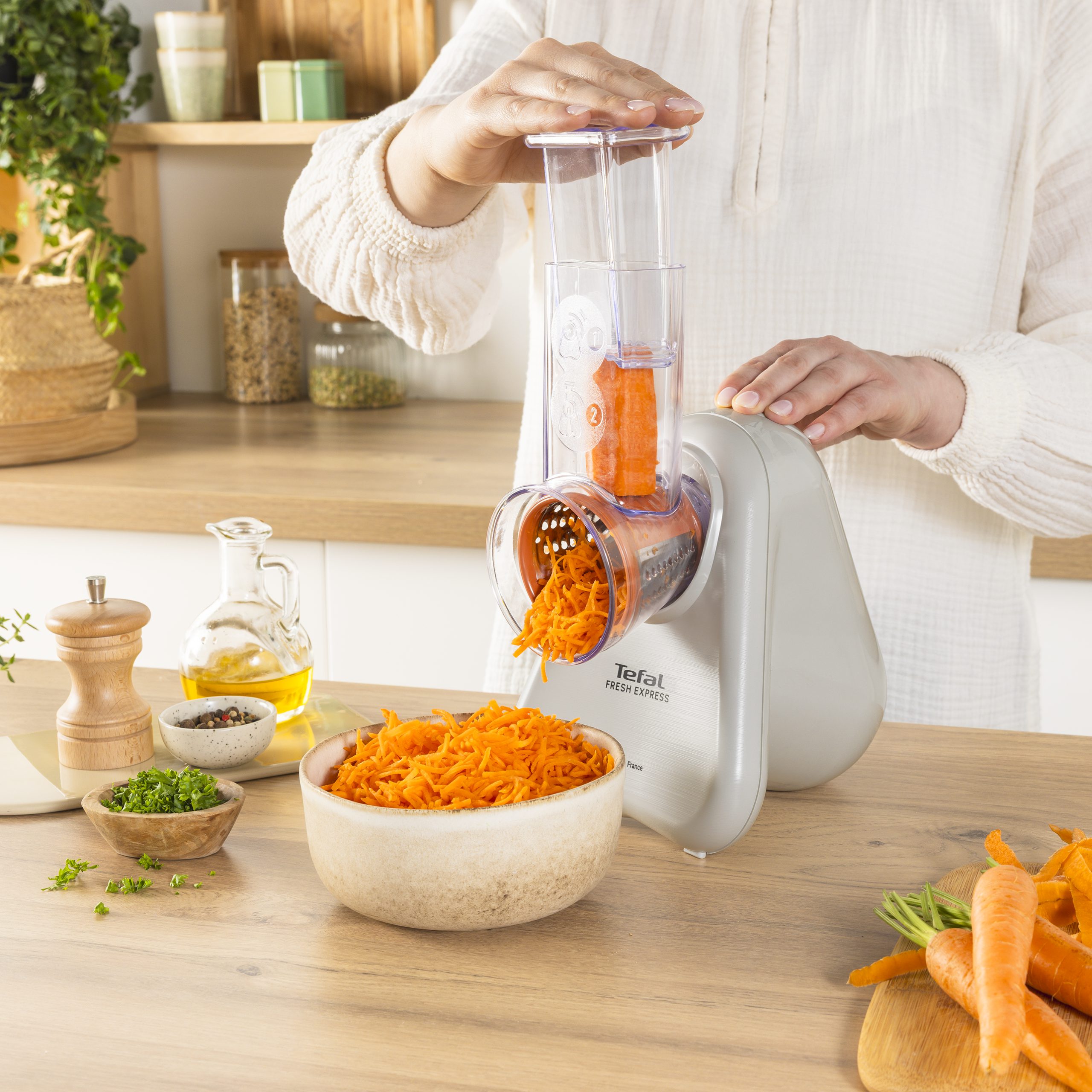 TEFAL DN853BE0 Fresh Express elektromos aprítógép 5 maxi betéttel – 4. kép