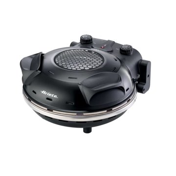 ARIETE 928.BK fekete pizzasütő 33 cm-es tapadásmentes kőlappal