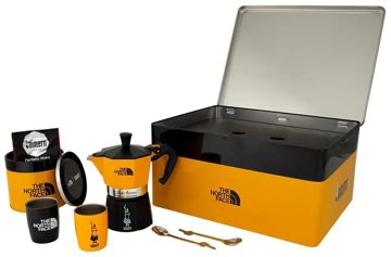 BIALETTI Moka Express The North Face kotyogós kávéfőző szett
