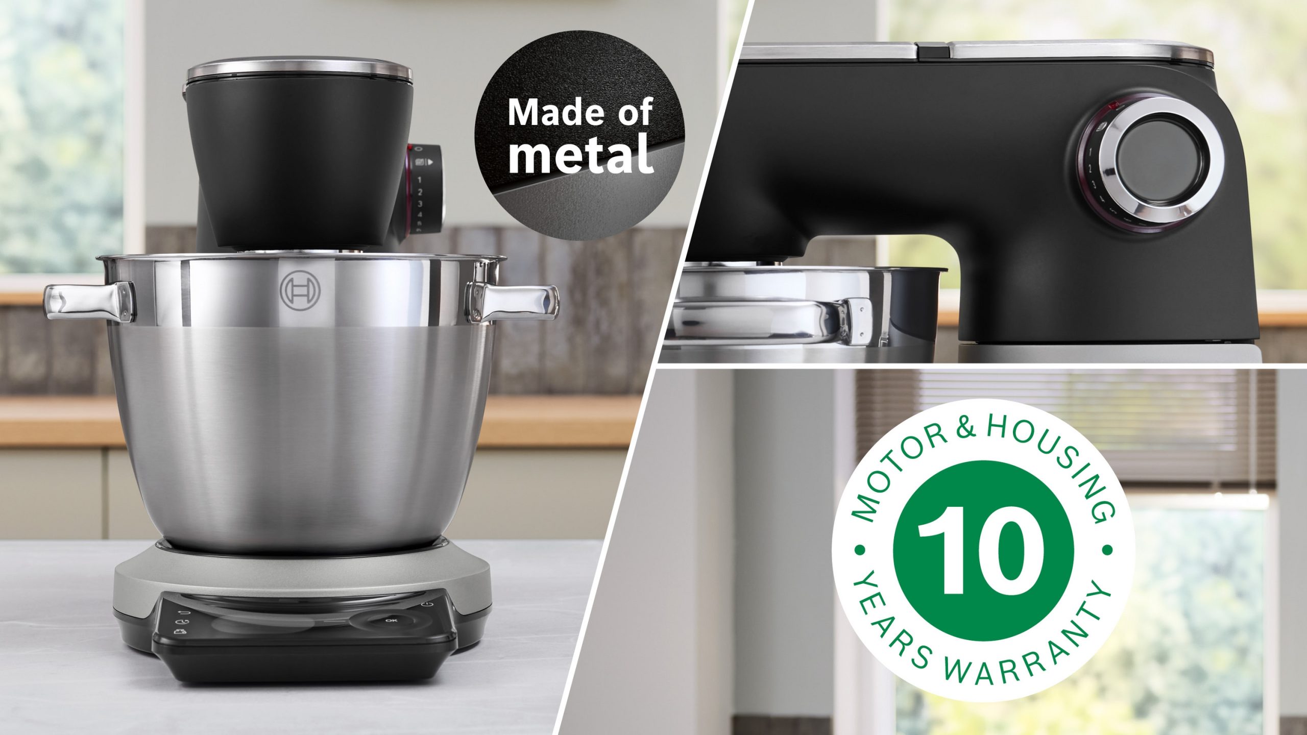 BOSCH MUMS8ZS00 Serie8 konyhai robotgép beépített mérleggel, 1800 W, fekete/inox – 12. kép